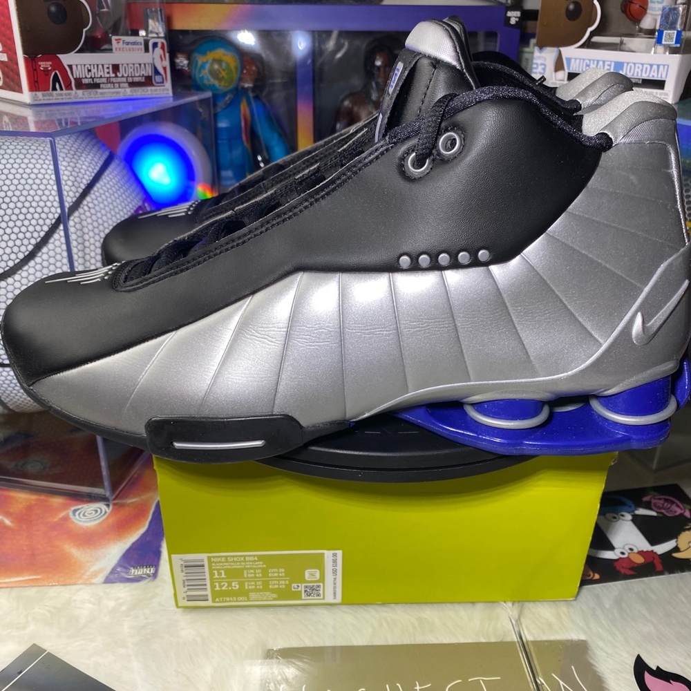 🆕 Nike Vince Carter Shox BB4 'Metallic Silver' - Picture 3 of 10